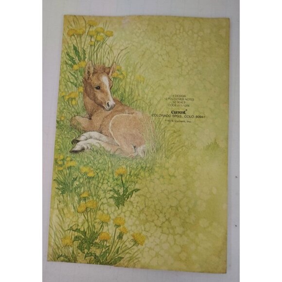 Stationery Sets Lot of 4 Hallmark & Current, Horses, Western Christmas, Plain - Picture 12 of 12